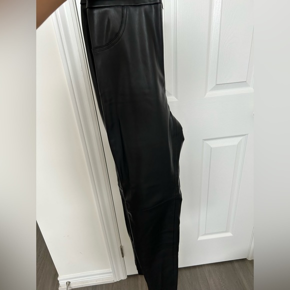 Zara Faux Leather Leggings- New - Picture 4 of 4